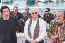 Adam Driver, Jonathan Pryce, Terry Gilliam Adam Driver, Jonathan Pryce, Terry Gilliam